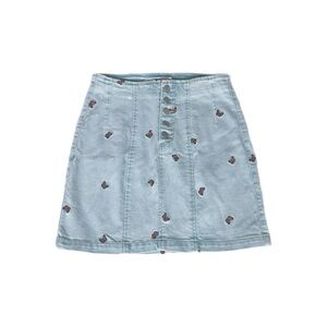 ✨Tinseltown Embroidered Butterflies Denim Skirt✨